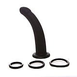 Страпон Chisa R.G.B. Bend Over For Intermediate, силіконовий, чорний, фото 7