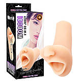 Мастурбатор реалістичний у формі рота Chisa Taco Wooo, бежевий, 15 х 6.7 см, фото 5