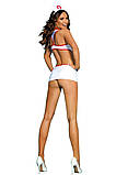 Костюм медсестри Sunspice Lingerie 4 предмети, червоно-білий, L-XL, фото 3