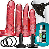 Страпон Doc Johnson Vac-U-Lock - Crystal Jellies Set, фото 2