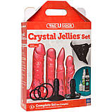Страпон Doc Johnson Vac-U-Lock - Crystal Jellies Set, фото 6