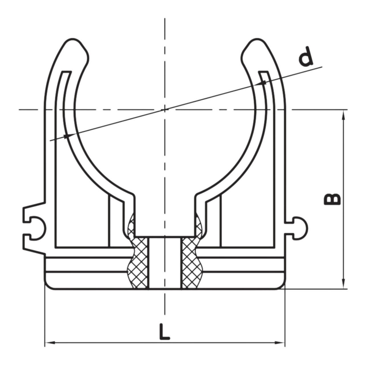 Кріплення для труби PP-RCT KR
