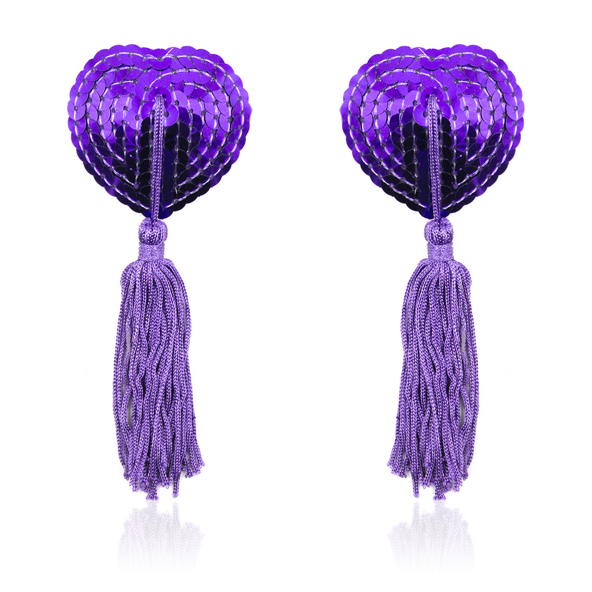 Пестиси серця сині з китицями, фото 1