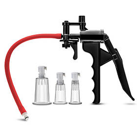 Помпа для клітора з трьома насадками