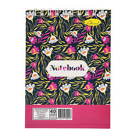 Блокнот для записів Апельсин АП-1711 А6, 40 аркушів, пружина збоку, Toyman