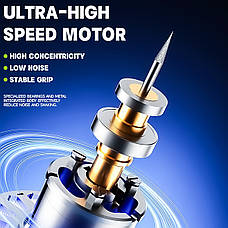 Бормашина (гравер) LUOWEI P3 (насадки для шліфування/полірування 16000 об/хв), фото 4