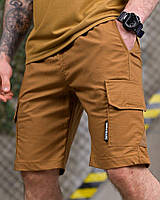 Тактичні шорти 762 Койот ріпстоп пояс на резинці кишені для активного відпочинку XXXL [n-9263]