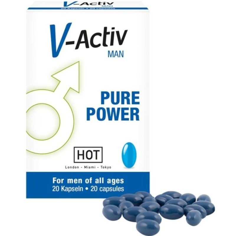 Капсули чоловічі для потенції HOT V-Activ Caps for men, 20 шт., фото 1
