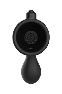 Вакуумні вібростимулятори на соски, силіконові, чорні