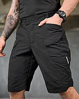 Тактичні шорти Meinstreem Black з еластичної дихаючої тканини T800 з поясом на резинці M [n-9294]