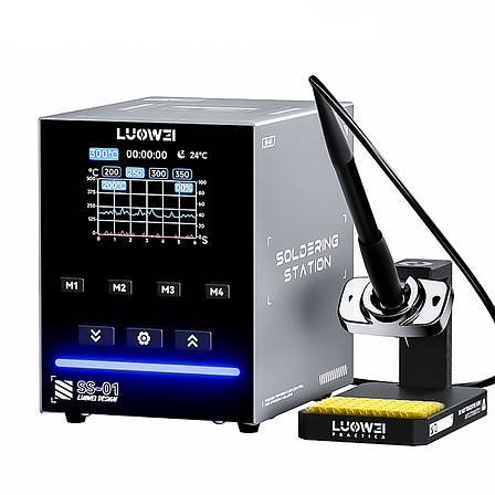 Паяльна станція LUOWEI LW-SS01 200W (тільки паяльник 150-500°С, 4 канали пам'яті), фото 1