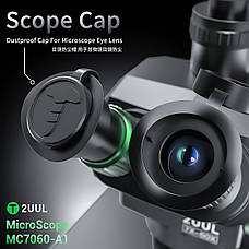 Мікроскоп 2UUL MC7060-A1 тринокулярний (збільшення 7x-60x) чорний, фото 4