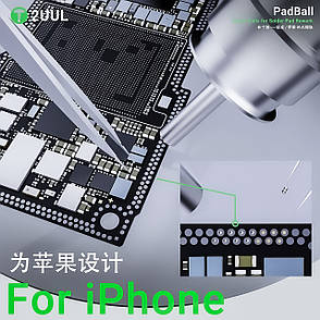 Кульки для пайки мікросхем 2UUL PB01 Iphone (Sn63/Pb37) 0.2 мм/0.3 мм/0.45 мм/0.6 мм/0.76 мм (100000 шт.), фото 2