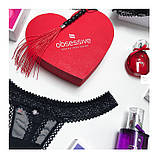 Сексуальне боді Obsessive Softily, S/M, з відкритою спиною, чорне, фото 8