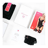 Сексуальне боді Obsessive Softily, S/M, з відкритою спиною, чорне, фото 9