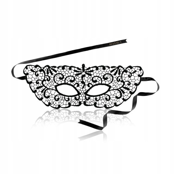 Маска на очі Rianne S Jane, мереживна, чорна, one size, фото 1