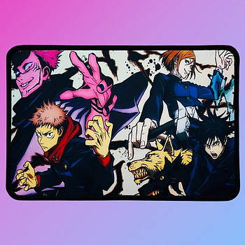 Килим для мишки Cult - Sorcery Fight - Satoru Gojo and Yuji Itadori, Nobara Kugisaki, Sukuna