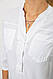 Блуза однотонна, колір білий, 230RR-96-1, фото 5
