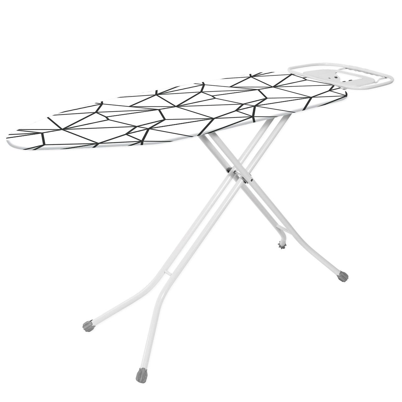 Дошка для прасування Casa Si Elegance Plus 125x42 White Spyder Web (CS93589L211) {DAS3-piho}, фото 1