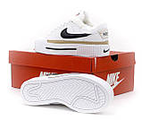 Зимові жіночі кросівки Nike Court Legacy Lift White Black (з хутром) DM7590-100, фото 5