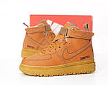 Зимові кросівки чоловічі Nike Air Force 1 High Gore-Tex Brown (з хутром) CT2815-200, фото 5
