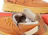 Зимові кросівки чоловічі Nike Air Force 1 High Gore-Tex Brown (з хутром) CT2815-200, фото 6