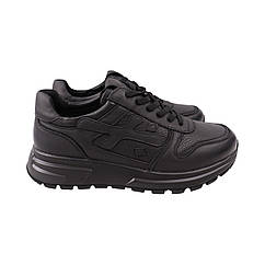 Кросівки чоловічі Berisstini чорні натуральна шкіра, 45