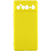 Чохол TPU GETMAN Liquid Silk Full Camera для Google Pixel 6 Pro Жовтий / Flash