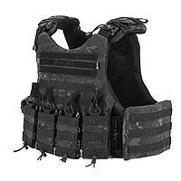 Бронежилет Modular X-1 Kiborg Черный мультикам (без подсумков) [n-2045]