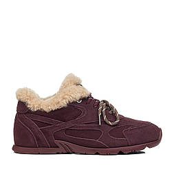 Кросівки жіночі утеплені замшеві кольори марсала Marigo