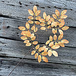 Штучна гілка фісташка 70 см жовта, фото 2