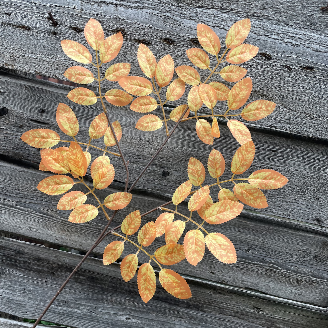 Штучна гілка фісташка 70 см жовта, фото 1