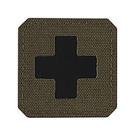 Нашивка M-Tac Medic Cross Laser Cut Ranger Green/Black |neper- [n- 511]