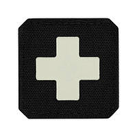 Нашивка M-Tac Medic Cross Laser Cut Black/GID |neper- [n- 511]