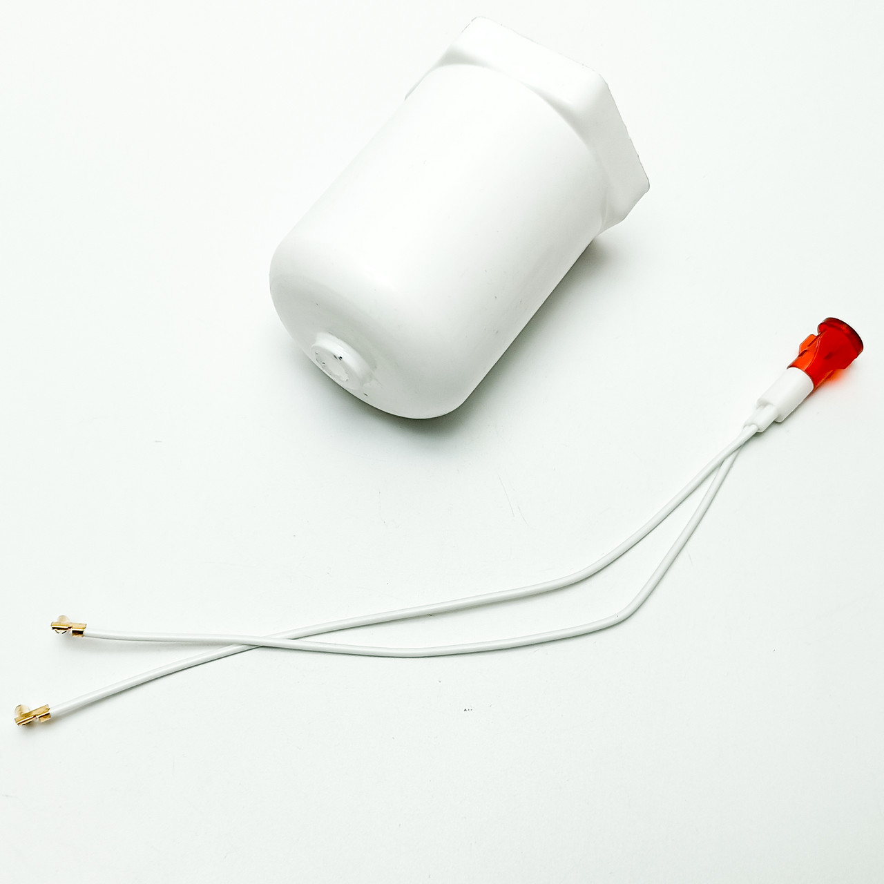 Ковпак пластиковий захисний з світлодіодом під ТЕН із різьбою 1 1/4" для тенів у чавунні батареї та водонагрівачі, фото 1