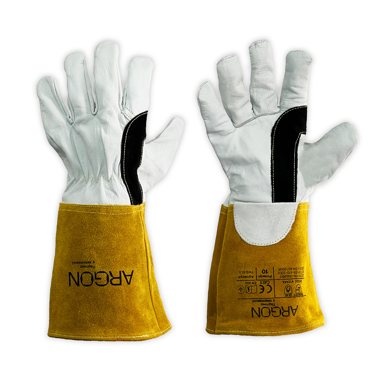 Краги зварювальні TIG помаранчеві р.10, фото 1