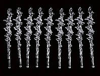 Бурульки 6 шт. 13 см Прозорі