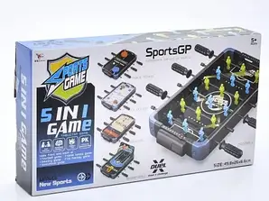 Настільна гра 5в1 — набір настільних ігор: баскетбол, футбол, аерохокей, теніс, боулінг