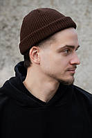 Шапка Біні Without Leon коричнева