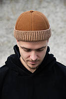 Хутряна кепка Докер Without Snake Brown