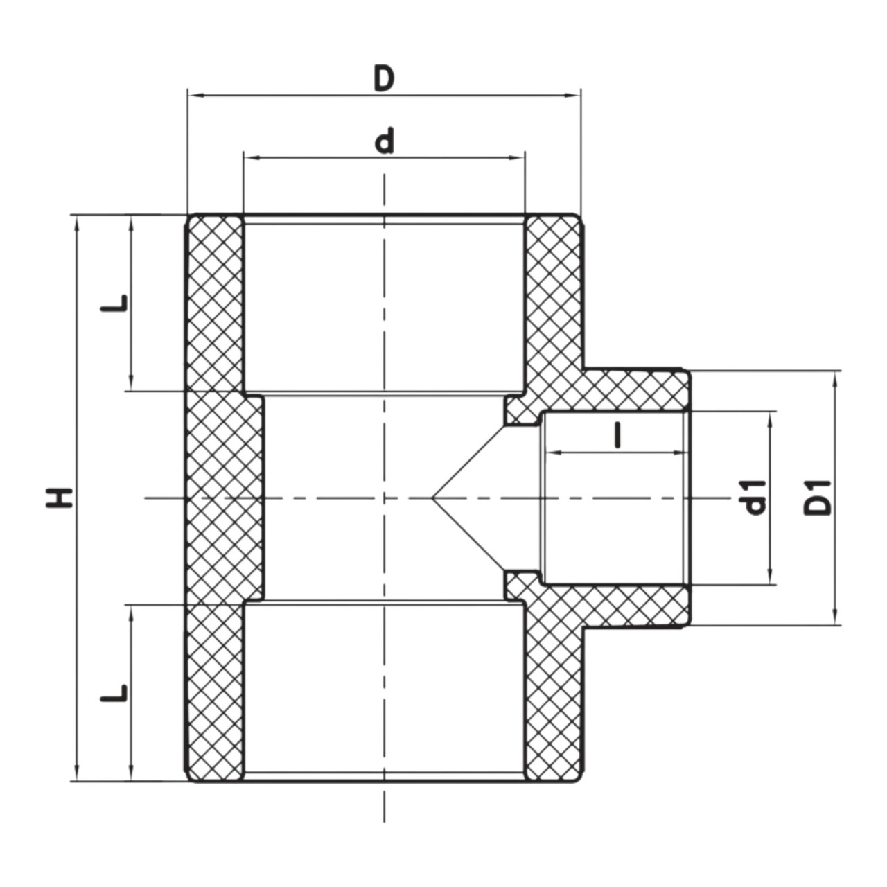 Трійник редукційний PPR KR