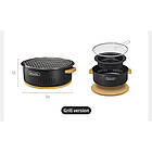 Настільна кругла піч із решіткою гриль Naturehike CNK2550CF010, 36*32.6*12 см, хромоване залізо, фото 2