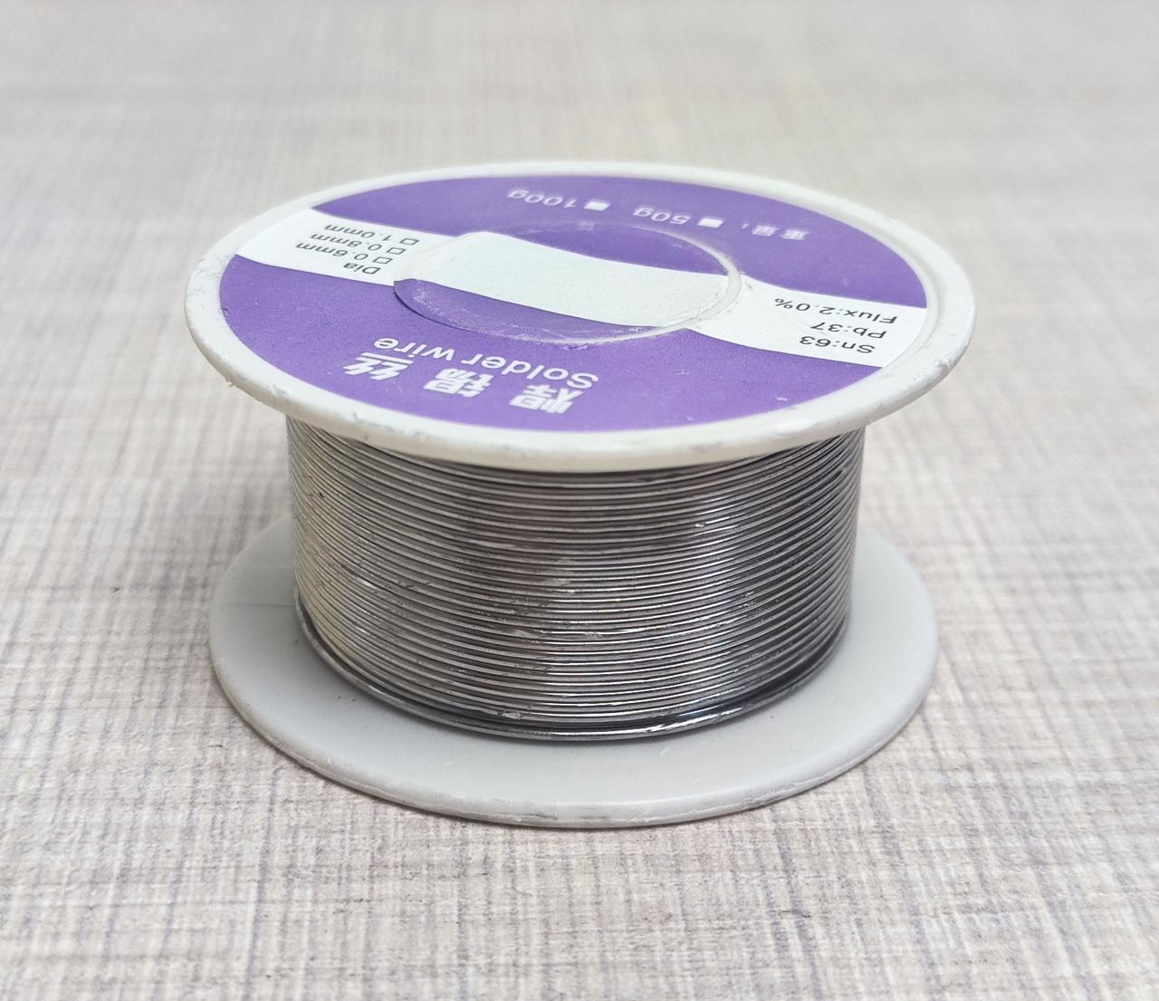 Припій з флюсом 2,2% 1,0мм 50г Sn63% Pb37%