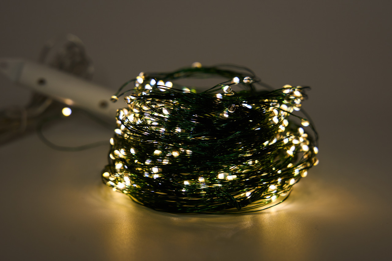 Світлодіодна гірлянда Кінський хвіст (Каскад) з пультом, 5 м, 500 л, теплий та холодний білий, IP20 (721299), фото 1