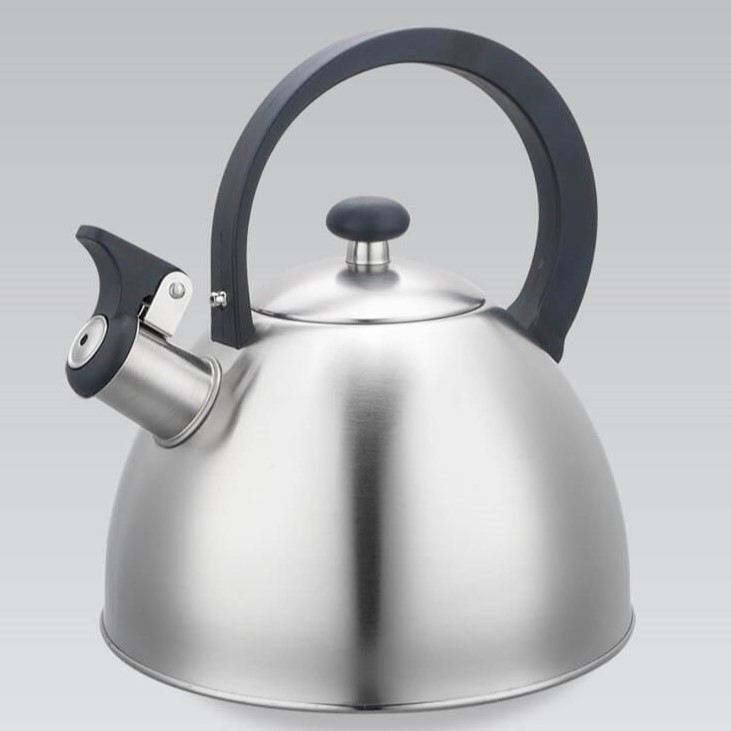 Чайник зі свистком Maestro MR-1302, 2,5 л — нержавіюча сталь, ергономічна ручка, сучасний дизайн, фото 1