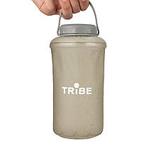 Бутилка Tribe Soft Bottle 1 л TPU м’яка T-FE-0023-сіра для води з капсулами