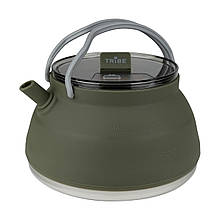 Чайник Tribe Складний Kettle 1,5 л з силікону T-FF-0026, оливковий, легкий