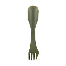 Ложка-вилка Tribe Spork пластикова T-FC-0031, олива, складна, для туризму