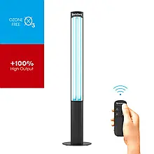 Бактерицидний облучувач BactoSfera 360° U60 +100% RC-TIMER Чорний, потужність 60 Вт