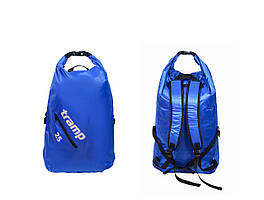 Герморюкзак ТРАМП PVC Diamond Ripstop синій 25л UTRA-256 компактний гермо-рюкзак